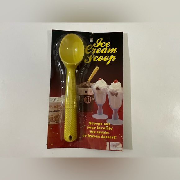 Vintage NOS Ice Cream Scoop Yellow - Picture 1 of 6
